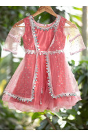 Stone Work Jacket Pattern Fancy Kids Dress (KR1201) Stone Work Jacket Pattern Fancy Kids Dress (KR1201)